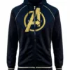 Avengers Endgame Costume Gold Black Hooded Jacket 