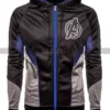 Avengers Endgame A Logo Costume Male Black Quantum Hooded Jacket 