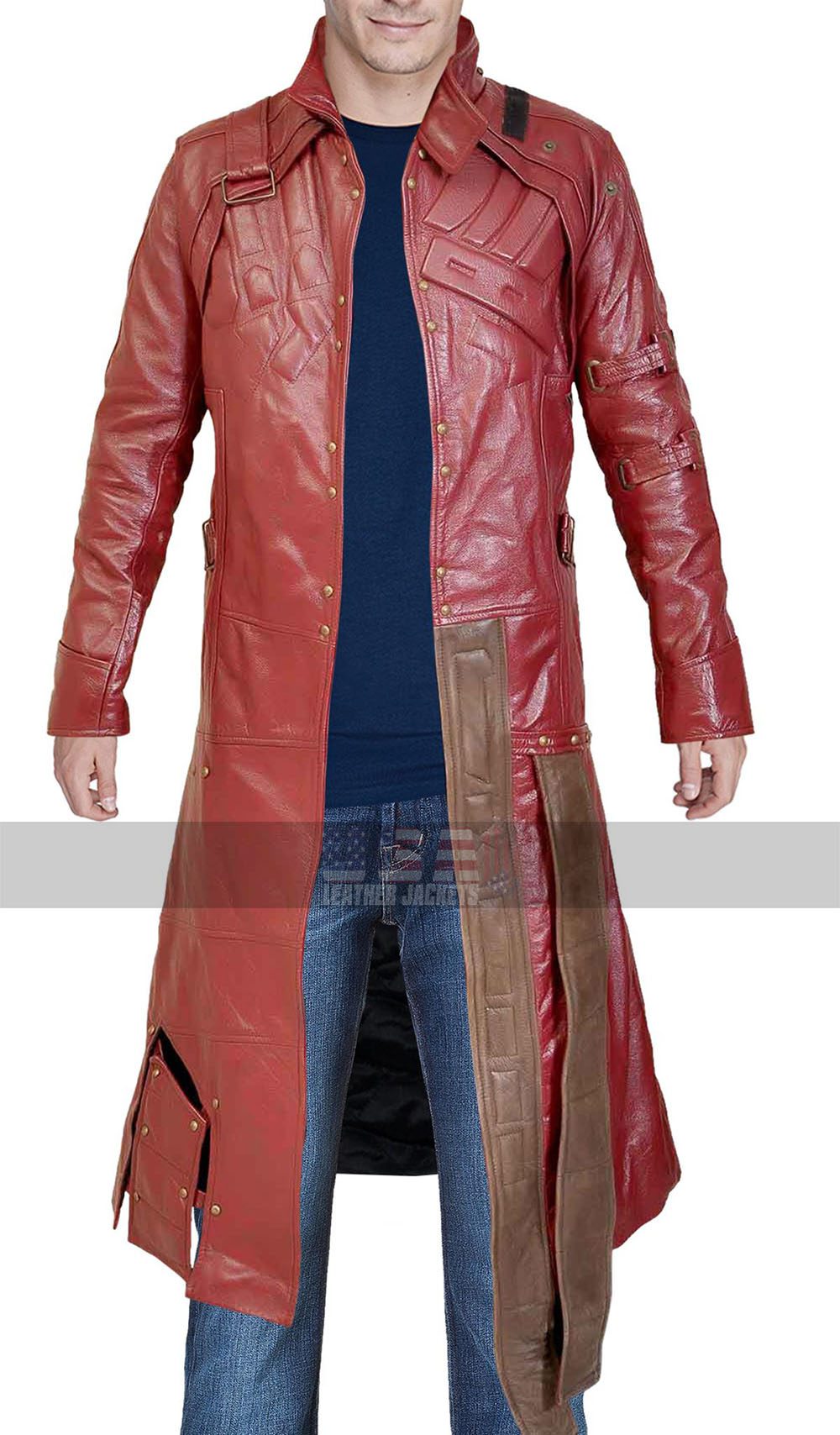 Star Lord Guardians Of The Galaxy Peter Quill Leather Trench Coat