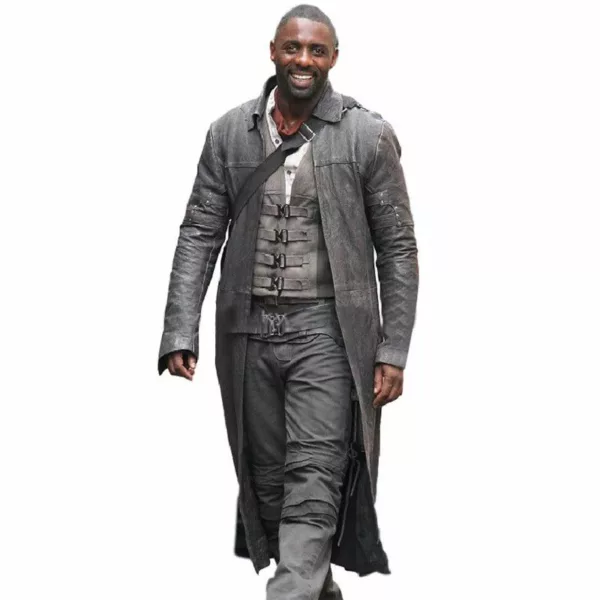 The Dark Tower Movie Costumes Idris Elba Black Leather Trench Coat