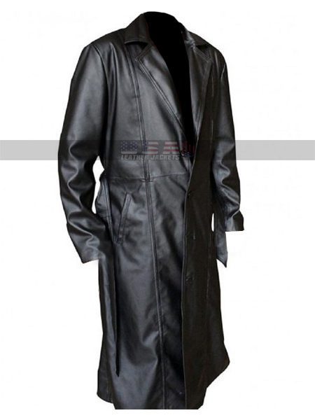 Wesley Snipes Blade Black Leather Coat | Vampire Movies Merchandise 