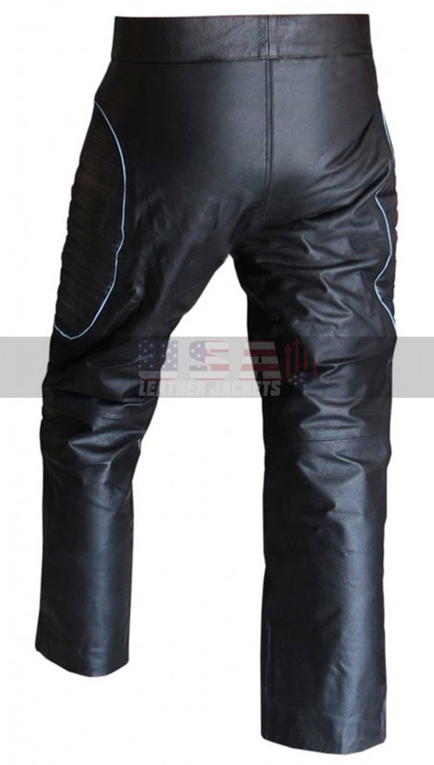 Iceman X-Men 3 Shawn Ashmore Costume Black Leather Pants