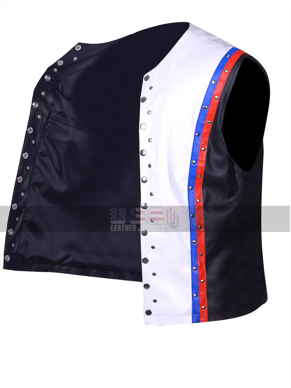 A.J. Styles Allen Neal Jones White Leather Vest