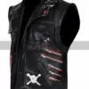 Superstar Baron Corbin Motorcycle Black Leather Vest