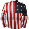 Unique Style American Rider Lapel Collar Biker Faux Leather Jacket