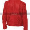 Cafe Racer Red Motorcycle Vintage Biker Men Red Distressed Leather Jacket