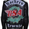 BSA George Michael Men's Faith Rockers Revenge Black Biker Leather Jacket