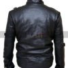 Michael Jackson Bad Mens Motorcycle Black Leather Jacket