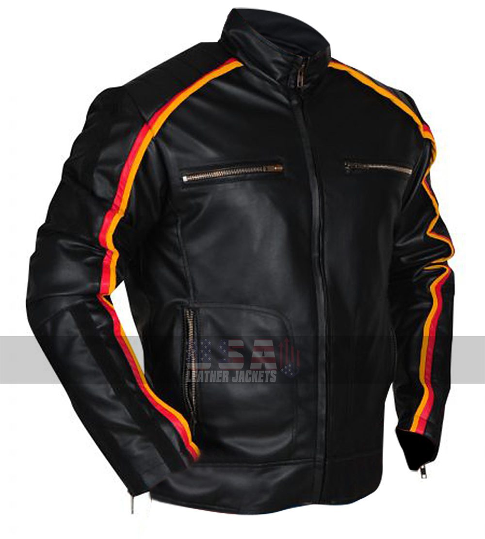 Smack Down Dean Ambrose Black Leather Jacket