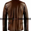 Scott Summers Cyclops X-men Stripe Leather Jacket Black / Brown