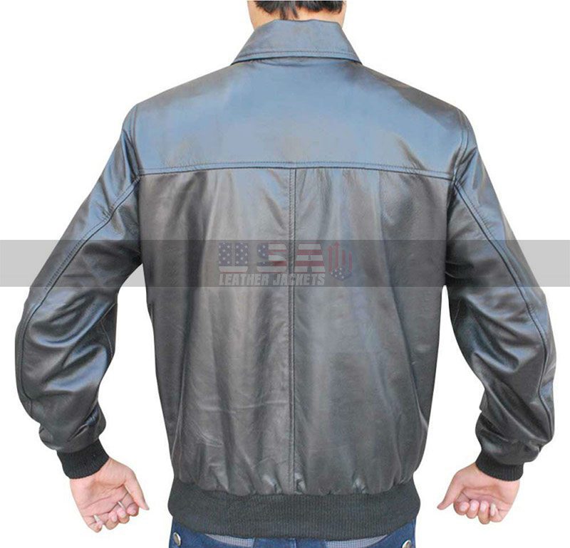 Arrow S3 Oliver Queen Stephen Amell Bomber Leather Jacket