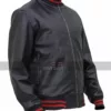 Eminem Song Not Afraid Black Bomber Leather Jacket
