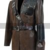 Malcolm Merlyn Dark Archer Arrow Brown Leather Jacket