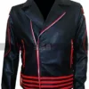 Freddie Mercury Black And Red Leather Jacket