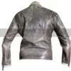 Mens DIESEL Comfortable Luxury Grey Motorcycle Leather Jacket