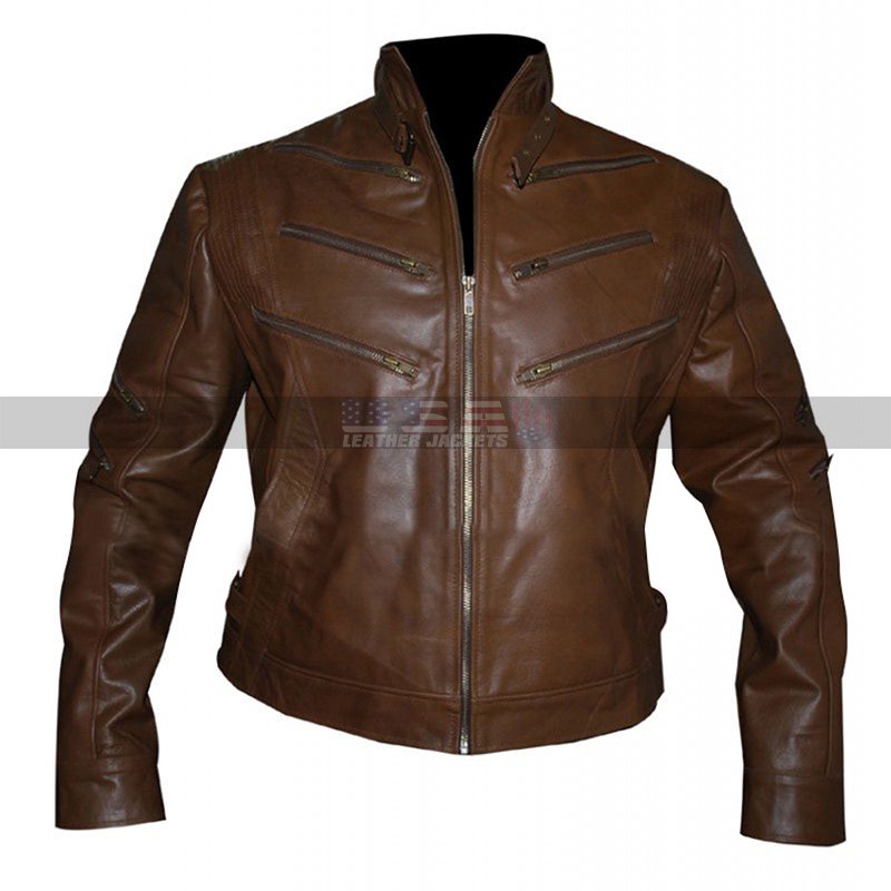 Arrow Season 2 Identity Ben Turner Brown Leather Jacket