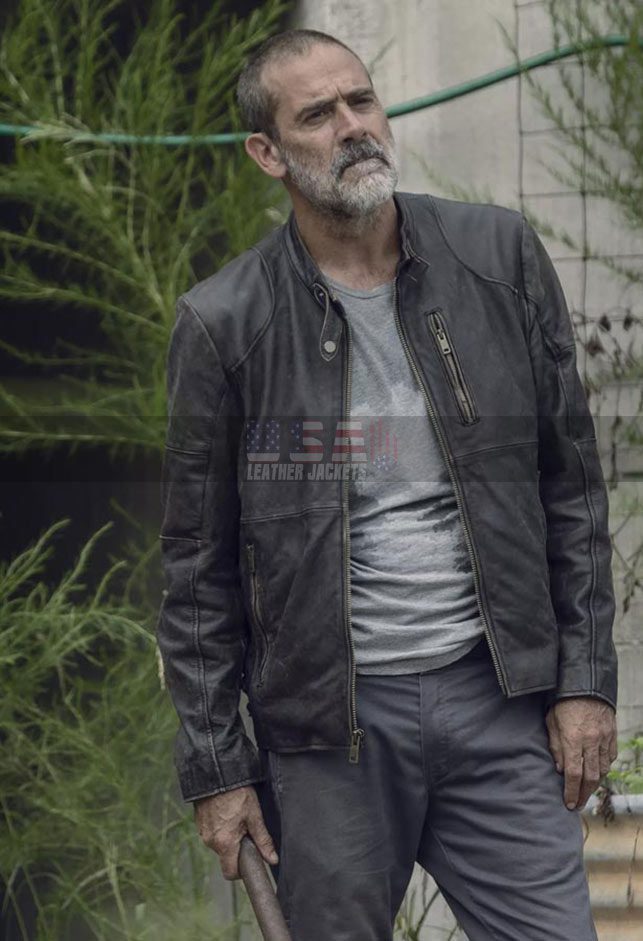 The Walking Dead Season 9 Negan Black Jacket
