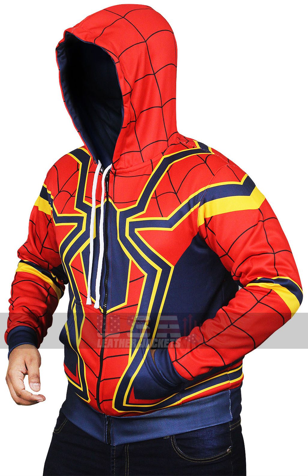 Iron Spider Man Avengers Infinity War Hooded Costume Jacket