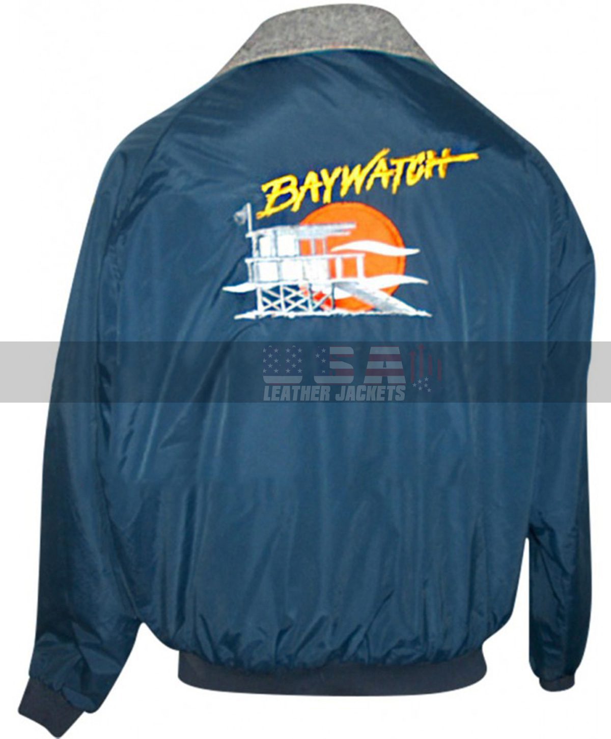 Baywatch David Hasselhoff Lifeguard Bomber Costume Jacket