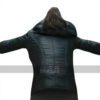 Blade Runner 2049 Sylvia Hoeks Black Hoodie Leather Jacket