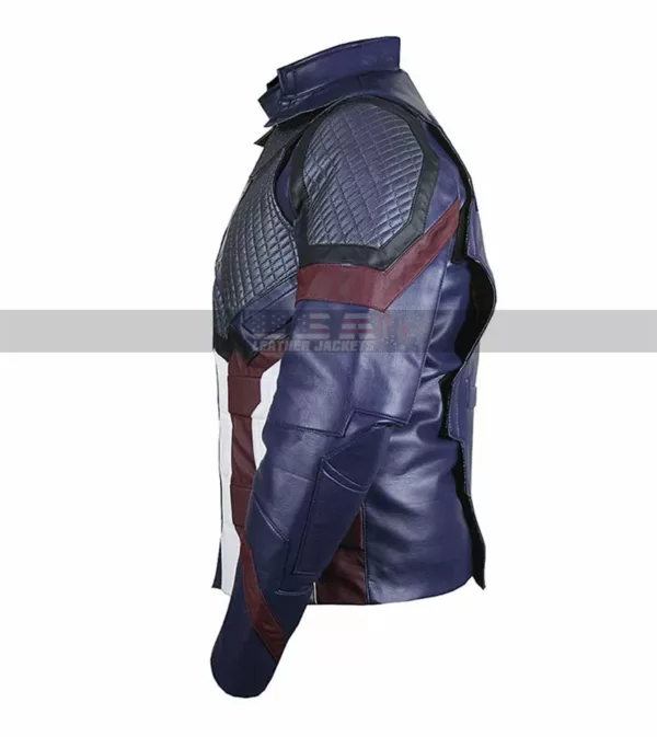 Avengers Endgame Cosplay Captain America uniform Leather Jacket 