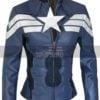 Captain America Winter Soldier Womens Costume Leather Jacket