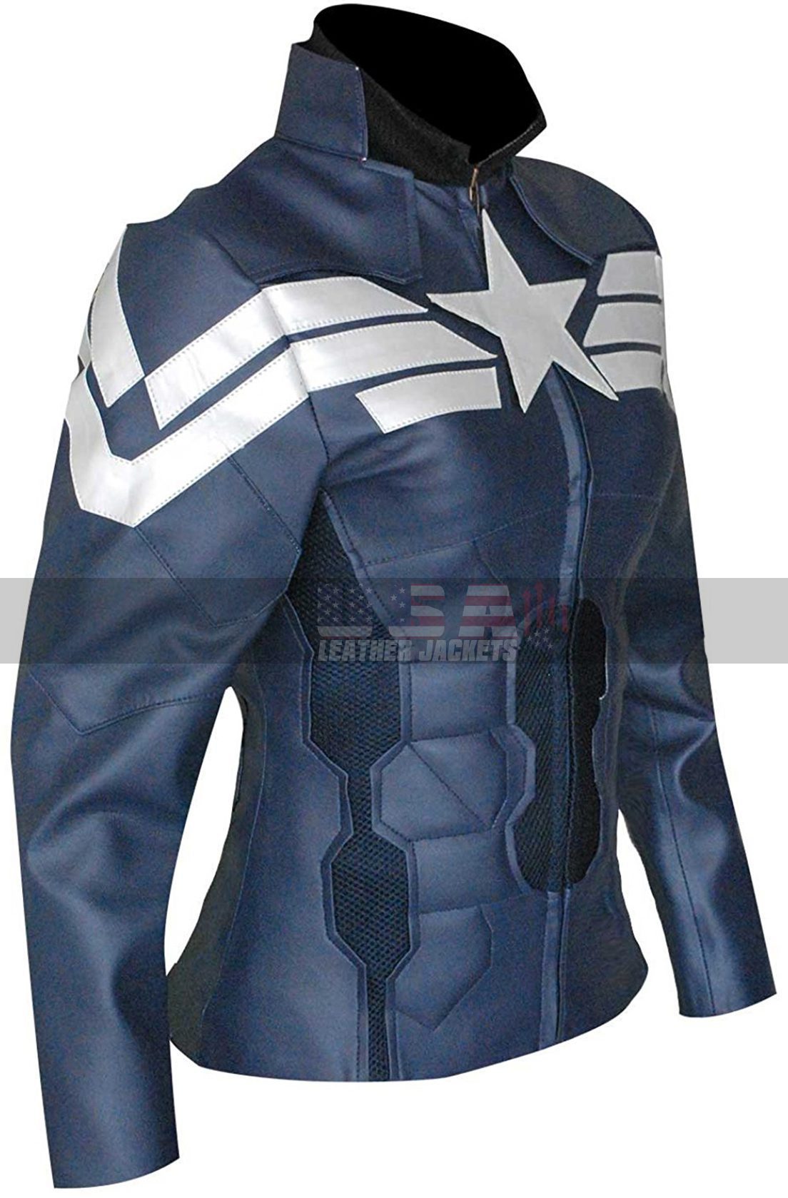 Captain America Winter Soldier Womens Costume Leather Jacket
