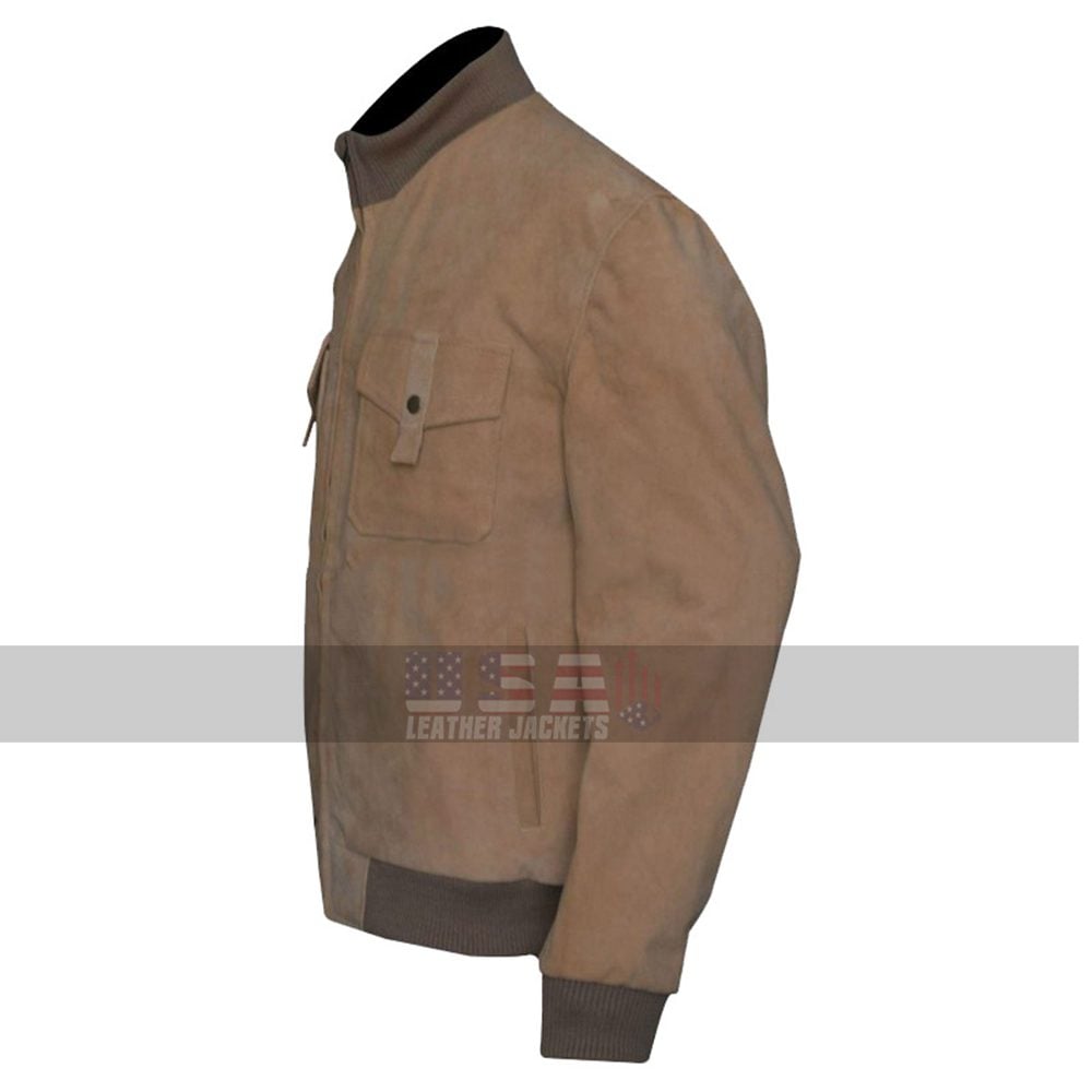 San Andreas Dwayne Johnson (Ray) Brown Bomber Leather Jacket