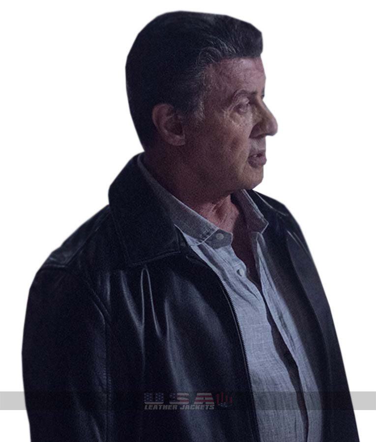 Escape Plan The Extractors 2 Sylvester Stallone Black Leather Jacket