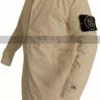 Charlie Hunnam Island Jacket Green Street Pete Dunham Cotton Beige Trench Coat