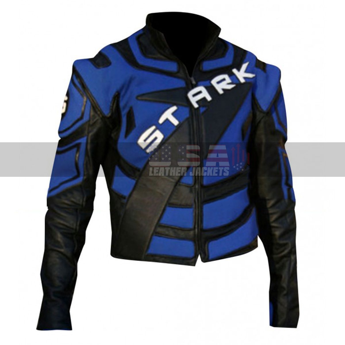 Robert Downey Jr Iron Man 2 Motorcycle Costume Leather Jacket