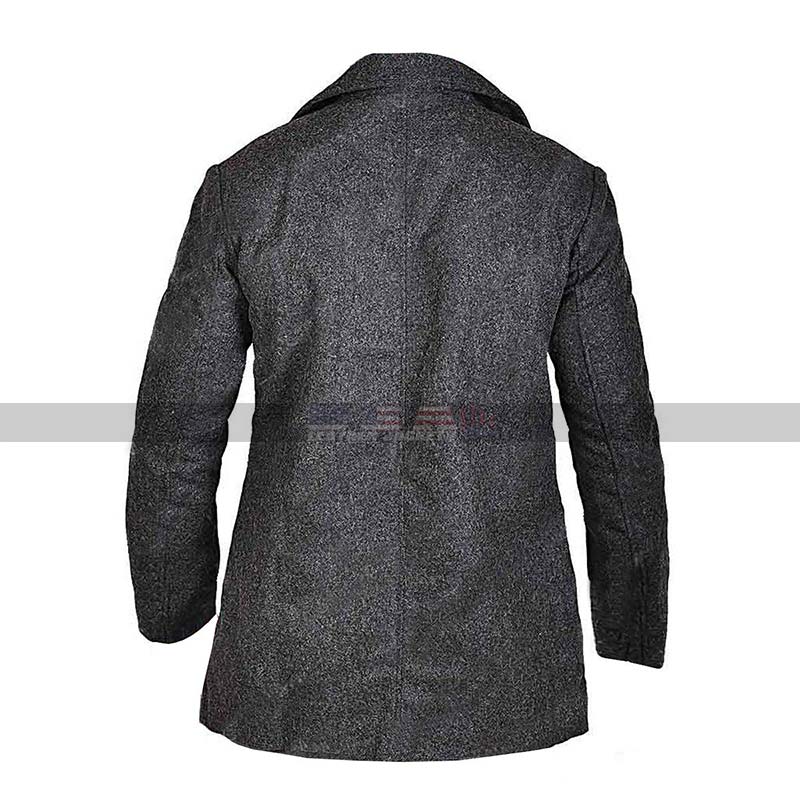 Men The Umbrella Academy Uniform Coat Collage Grey Wool Jacket