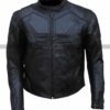Tom Cruise Oblivion Jack Black & White Leather Jacket