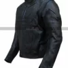 Tom Cruise Oblivion Jack Black & White Leather Jacket