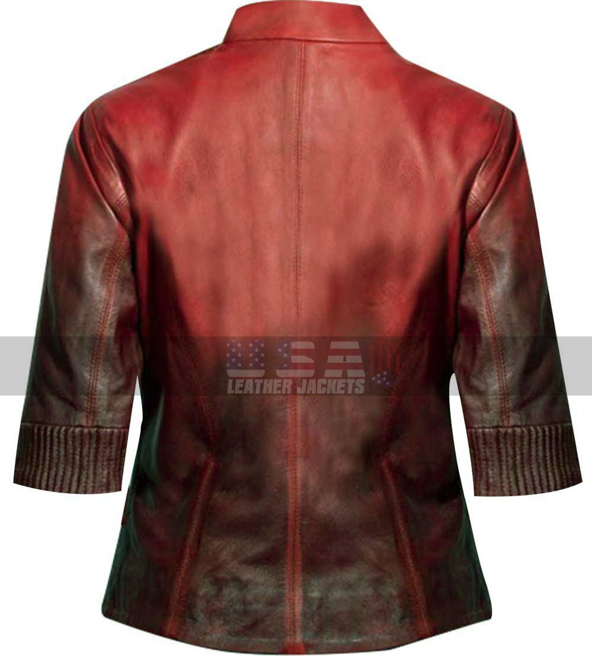 The Avengers Age of Ultron Scarlet Witch Red Leather Jacket