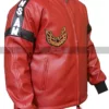 Men Smokey And The Bandit Burt Reynolds Red Biker Leather Jacket 