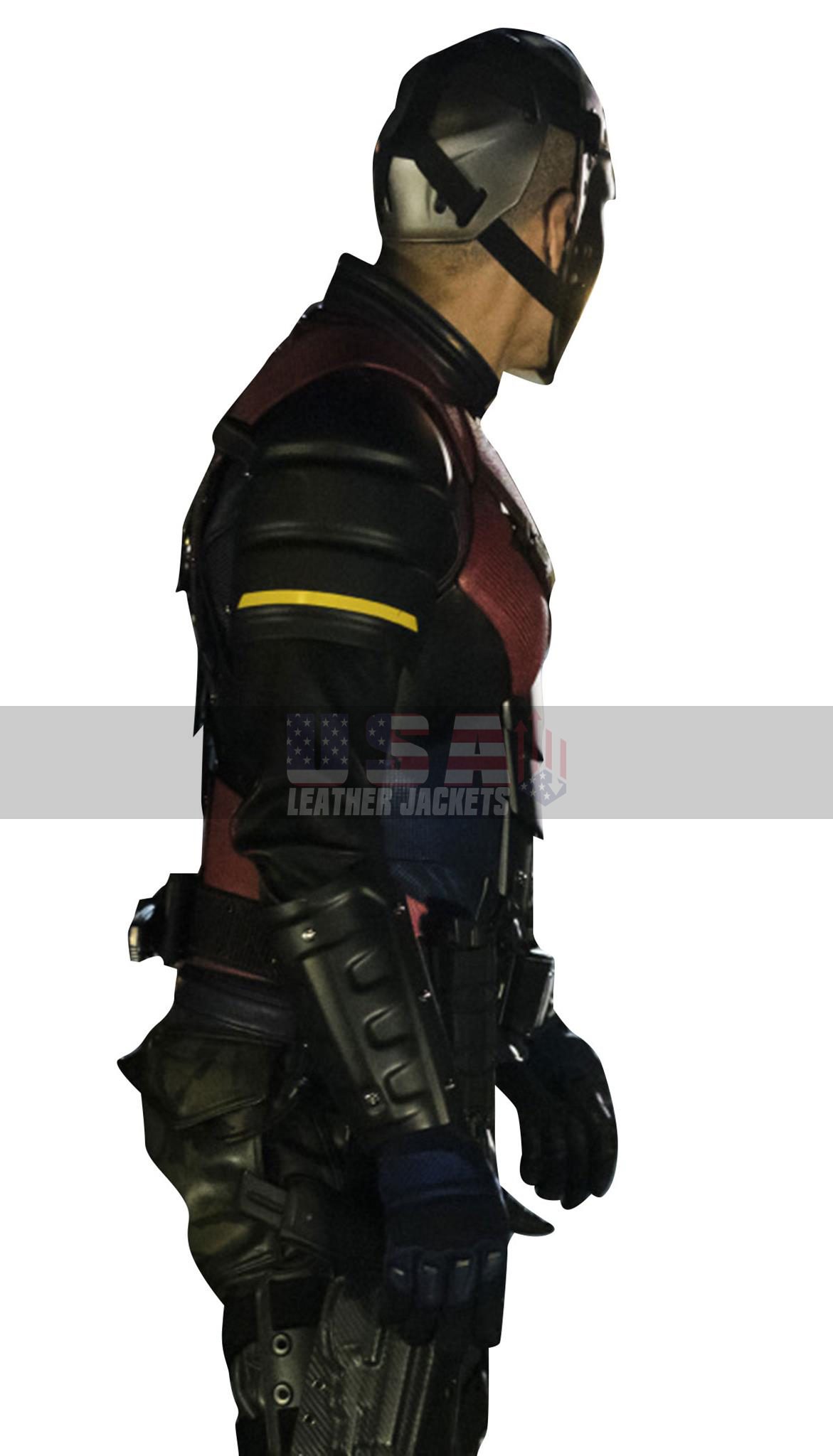 Arrow The Recruits Rene Ramirez (Wild Dog) Leather Costume Jacket