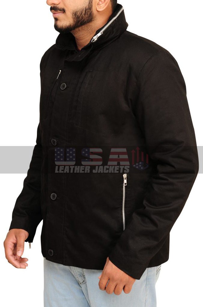 Grant Gustin The Flash Black Cotton Jacket