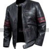 Being Human Sam Witwer (Aidan Waite) Black Biker Leather Jacket