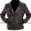 Womens Jughead Biker Black Leather Jacket Riverdale Southside Serpents Outerwear 