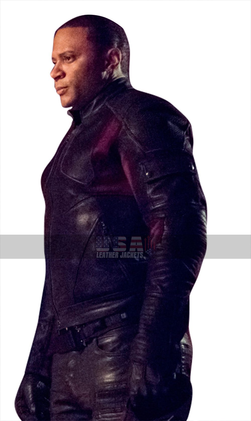 Arrow John Diggle (David Ramsey) Costume Leather Jacket