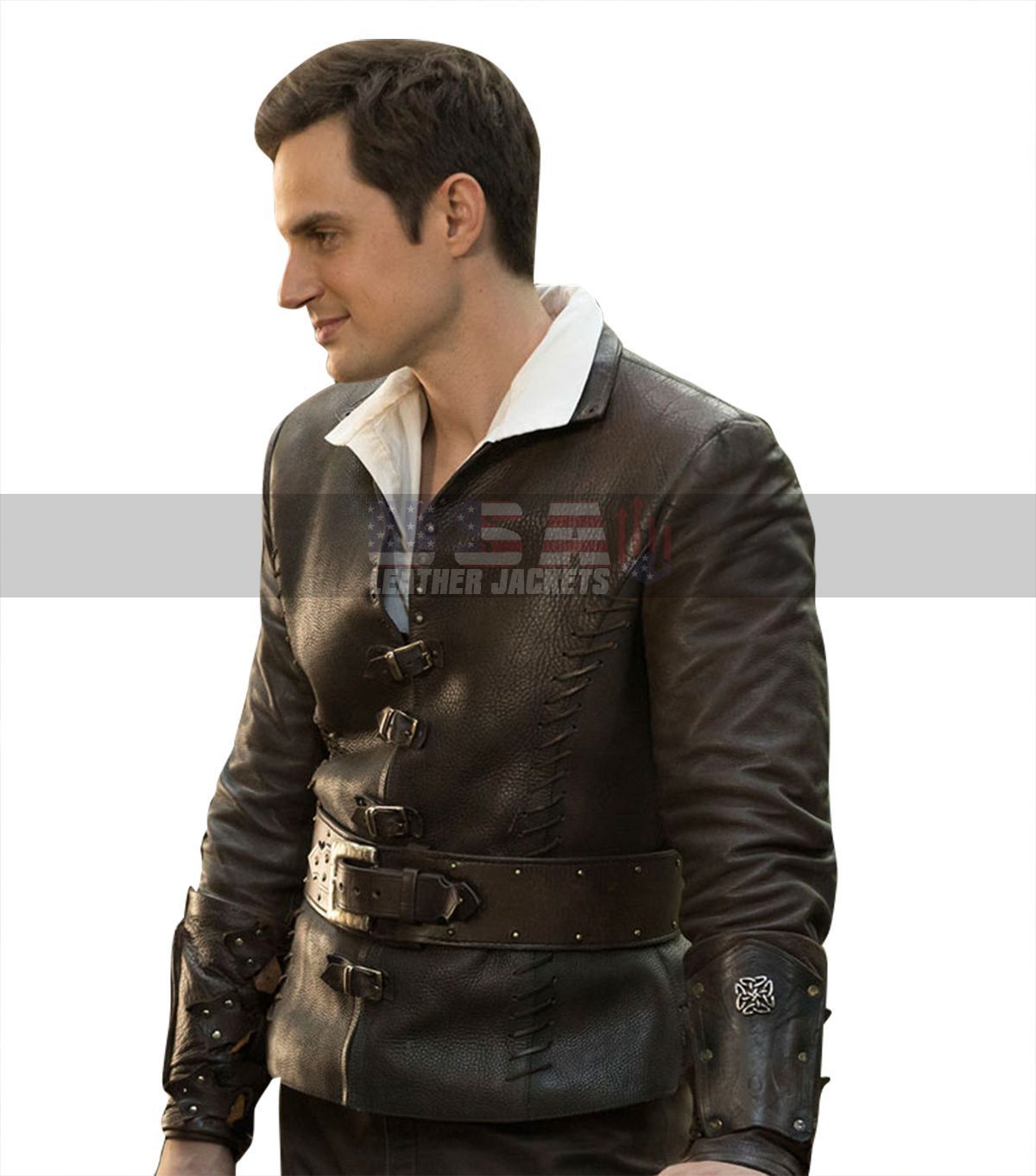 Once Upon a Time Henry Mills Brown Costume Leather Jacket