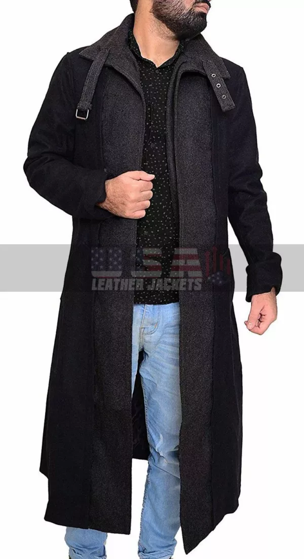 Altered Carbon Takeshi Kovacs Black Trench Wool Coat
