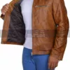 Angus MacGyver Lucas Till Brown Leather Jacket