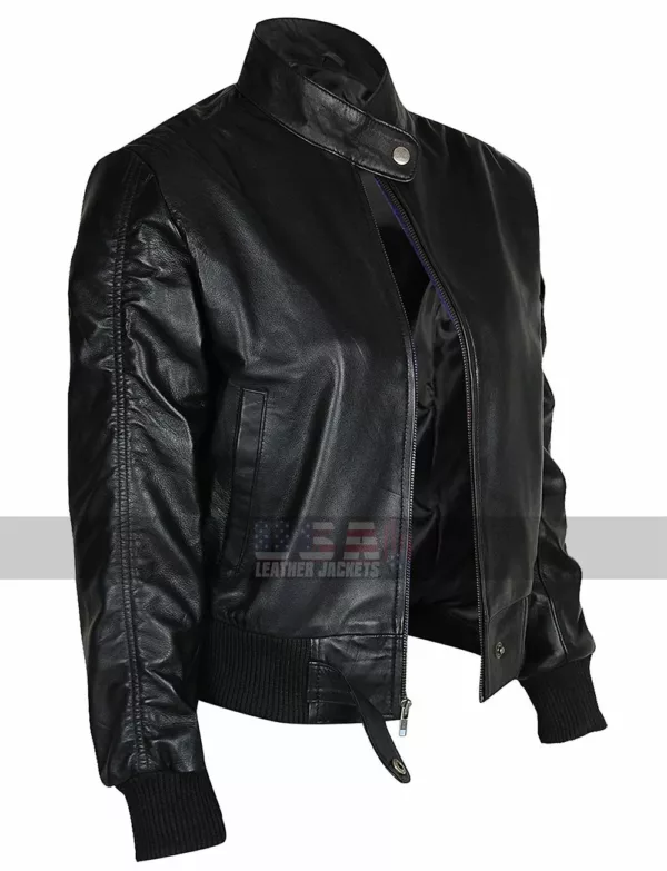 The Vampire Diaries Nina Dobrev (Elena Gilbert) Bomber Leather Jacket