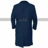 Men's Peaky Blinders Season 5 Thomas Shelby Blue Wool Trench Coat