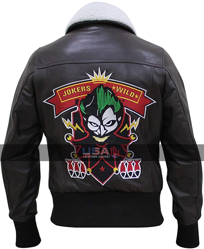 Joker Women Bombshell Harley Quinn Leather Jacket