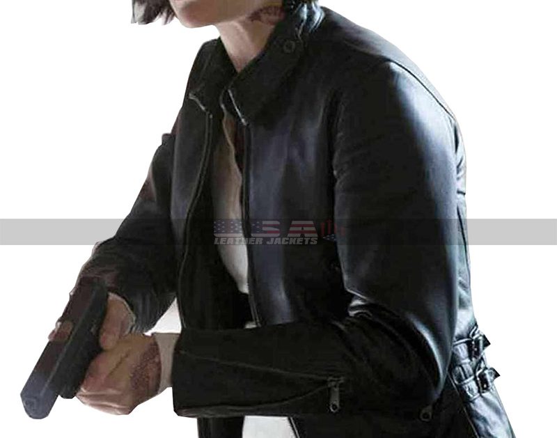 Womens Blindspot Jane Doe Black Leather Jacket