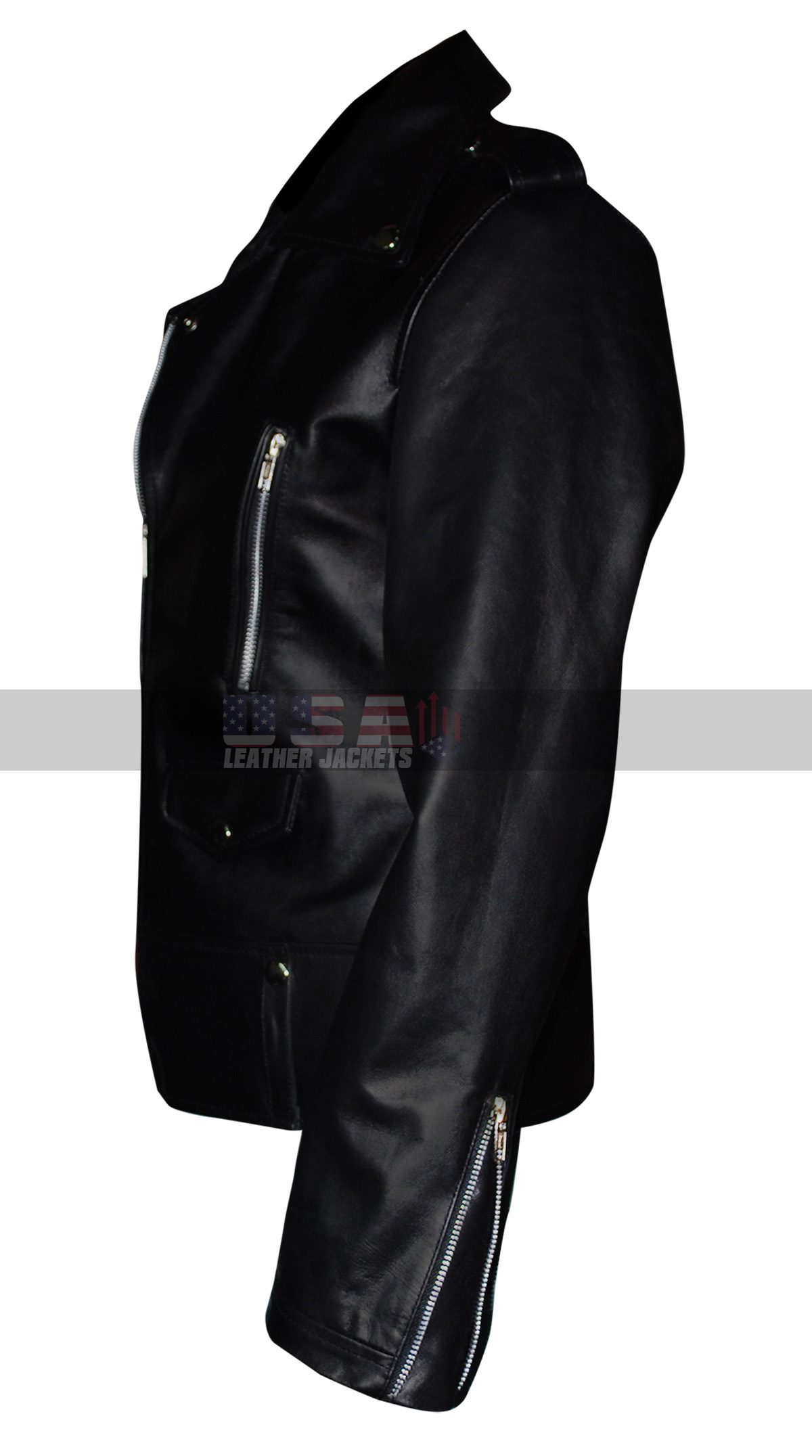 Mariah Carey Black Motorcycle Leather Jacket