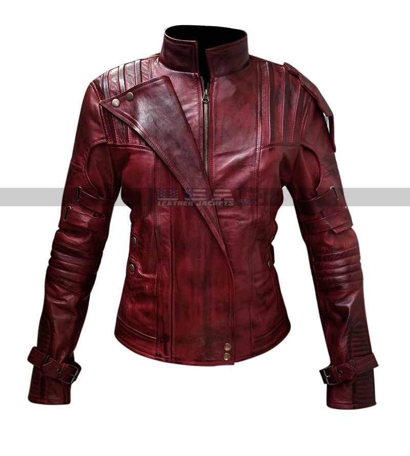 Star Lord Guardian Of Galaxy Vol. 2 Chris Pratt Women Leather Jacket